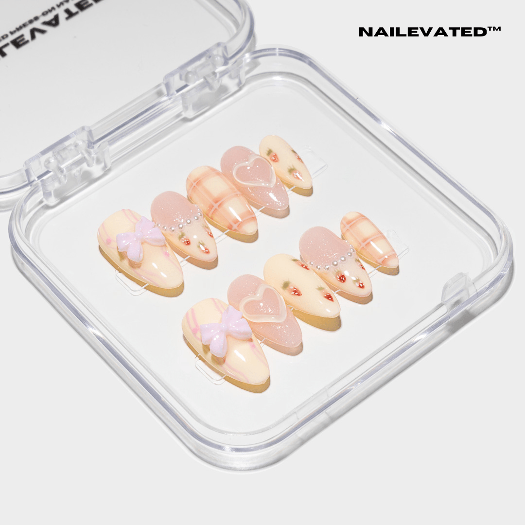 PINK RIBBON HEARTS - nailevated